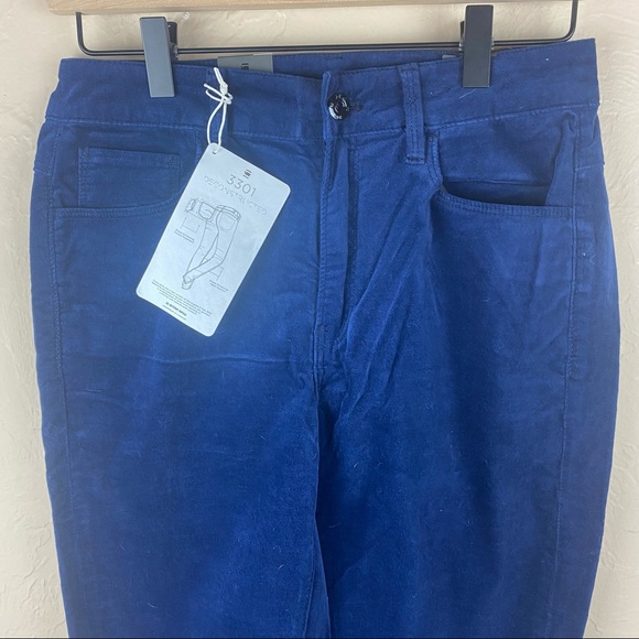 NWT G-Star Raw Denim Jeans High Rise Skinny 3301 Deconstructed Dark Pacific 29 - Picture 2 of 13